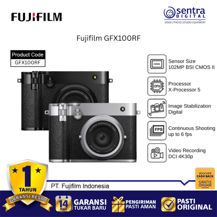 Fujifilm GFX100RF Black Mirrorles Camera
