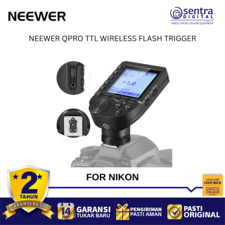 NEEWER QPRO TTL HSS Wireless Trigger Transmitter High Speed Sync Studio Flash Godox Compatible for Nikon