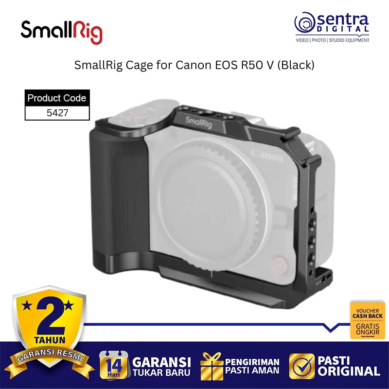 SmallRig 5427 Cage for Canon EOS R50 V (Black)