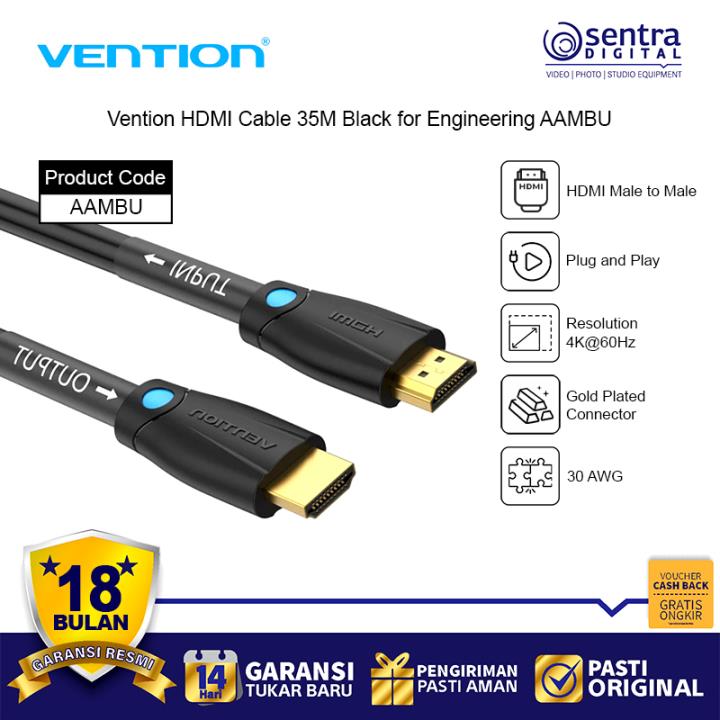 Vention HDMI Cable 35M Black for Engineering AAMBU
