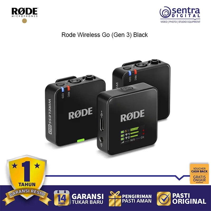 Rode Wireless Go (Gen 3) Black