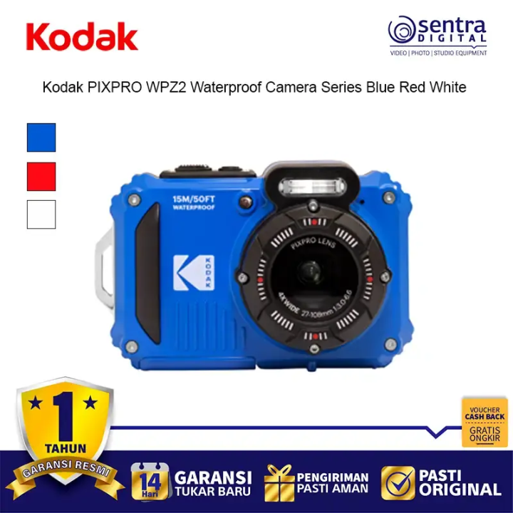 Kodak PIXPRO WPZ2 Digital Waterproof Camera Blue
