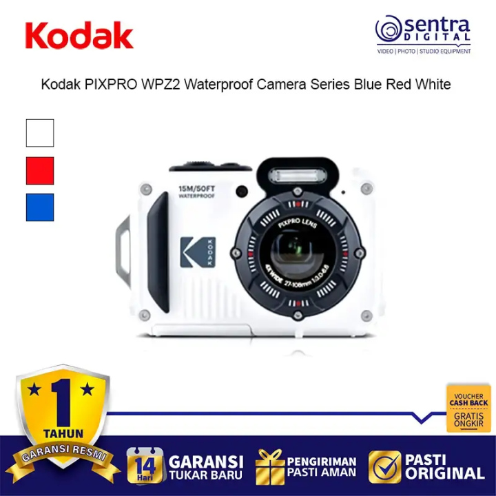 Kodak PIXPRO WPZ2 Digital Waterproof Camera White