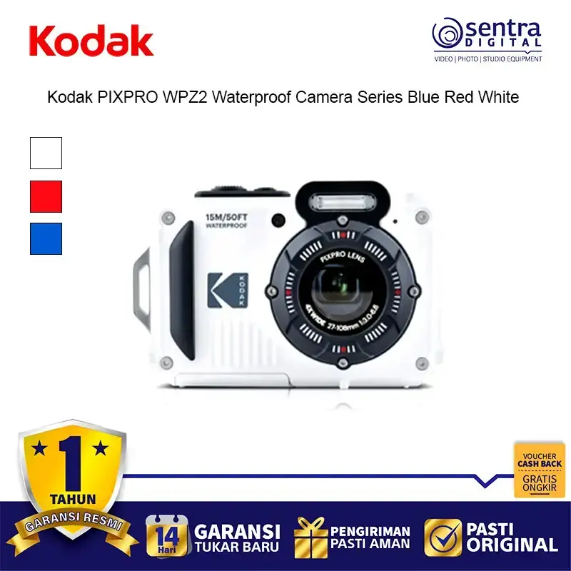 Kodak PIXPRO WPZ2 Digital Waterproof Camera White