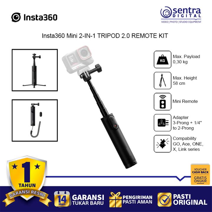 Insta360 Mini 2-IN-1 TRIPOD 2.0 REMOTE KIT