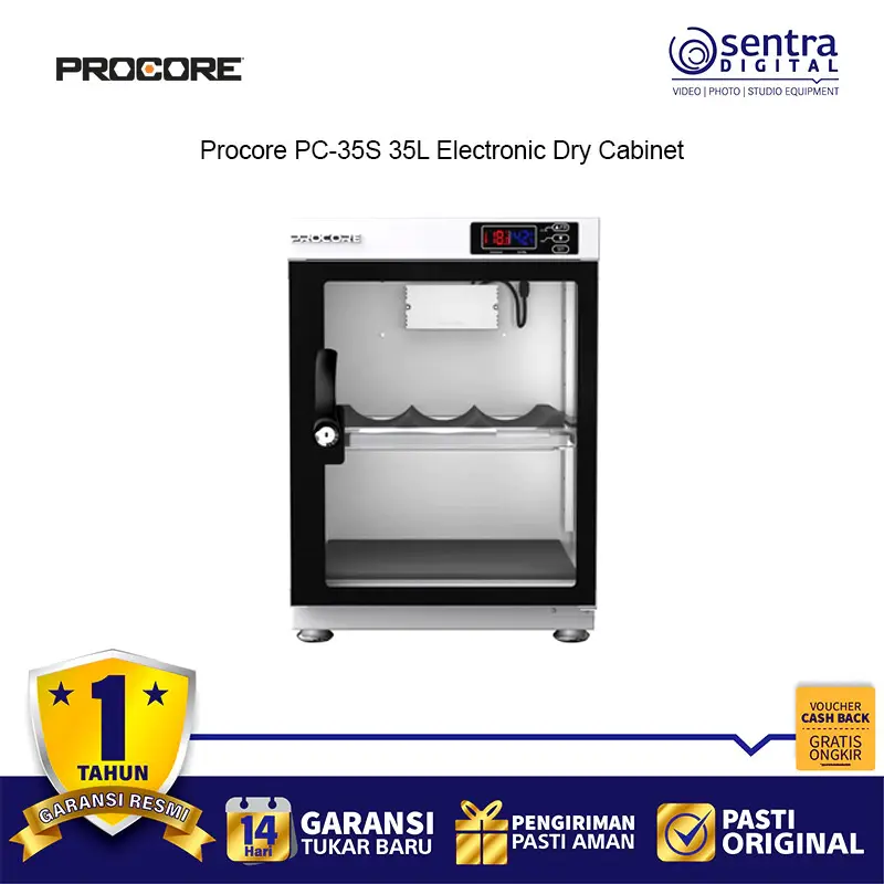 Procore PC-35S 35L Electronic Dry Cabinet - White