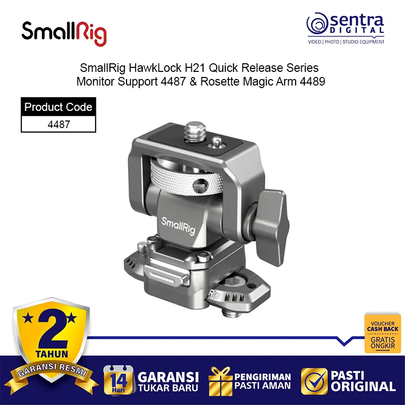 SmallRig HawkLock H21 Quick Release Monitor Support with NATO Clamp 4487