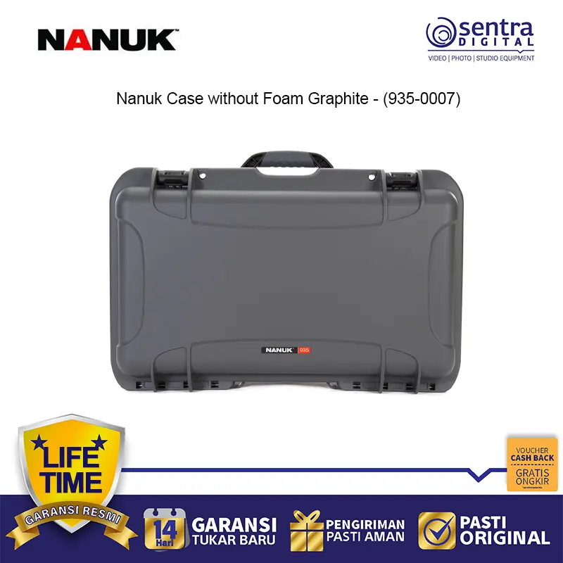 Nanuk Case without Foam Graphite - (935-0007)