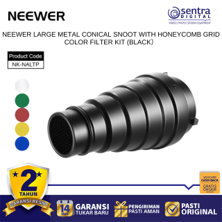 Neewer NK-NALTP Large Metal Conical Snoot With Honeycomb Grid Color Filter