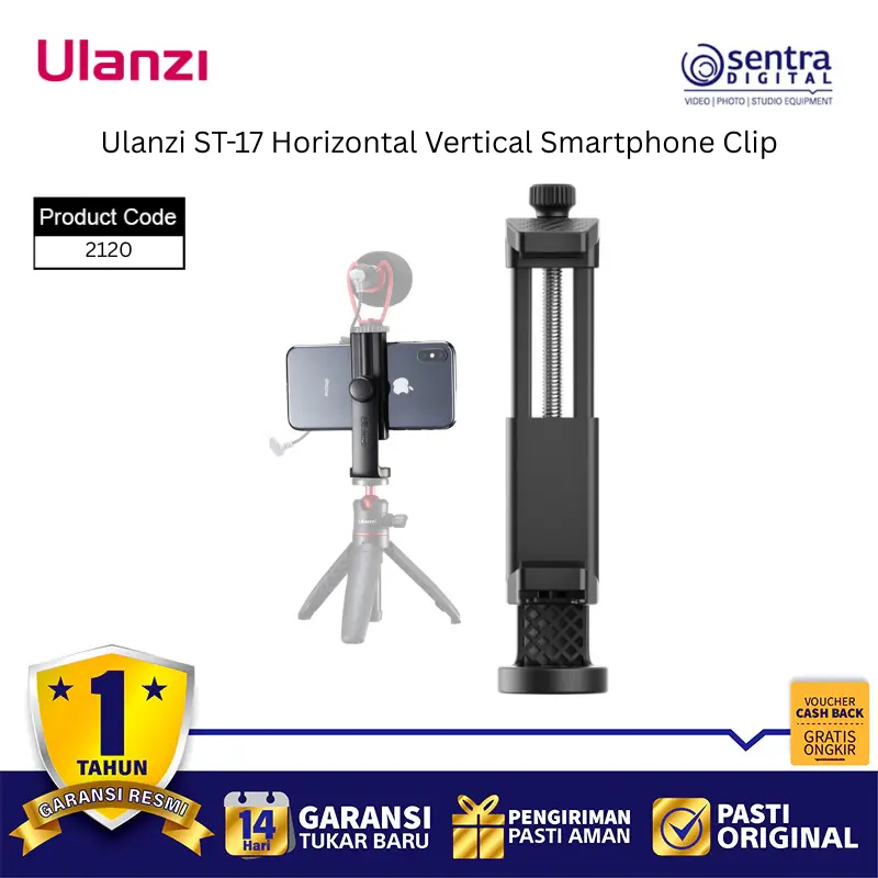 Ulanzi ST-17 Horizontal Vertical Smartphone Clip - 2120