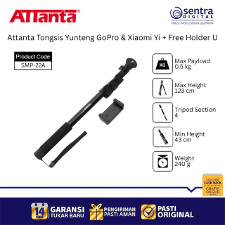 Attanta SMP-22A Tongsis Yunteng GoPro & Xiaomi Yi - Free Holder U