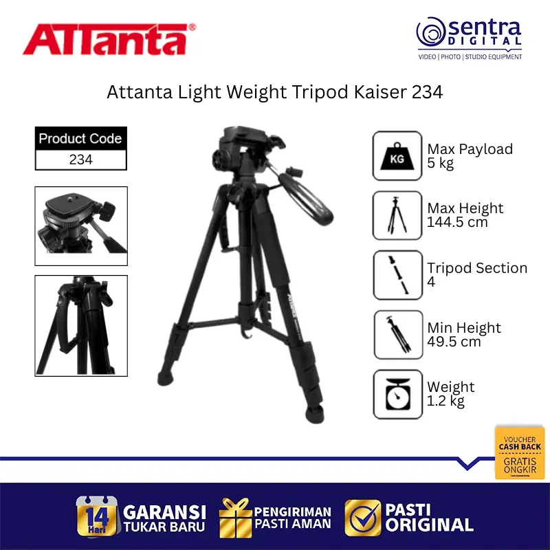 Attanta Light Weight Tripod Kaiser 234