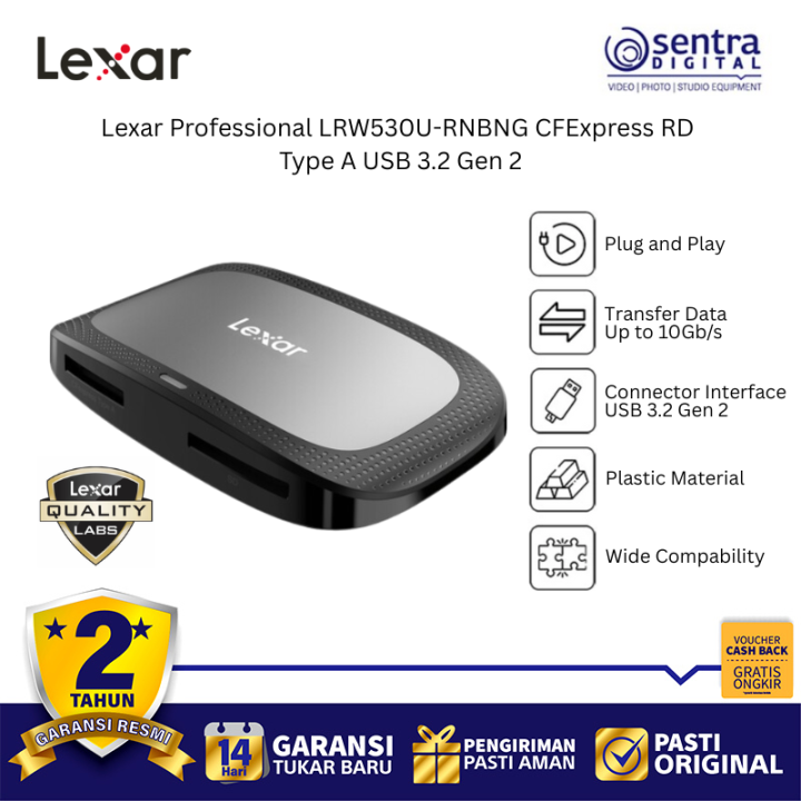 Lexar Professional LRW530U-RNBNG CFExpress RD Type A USB 3.2 Gen 2