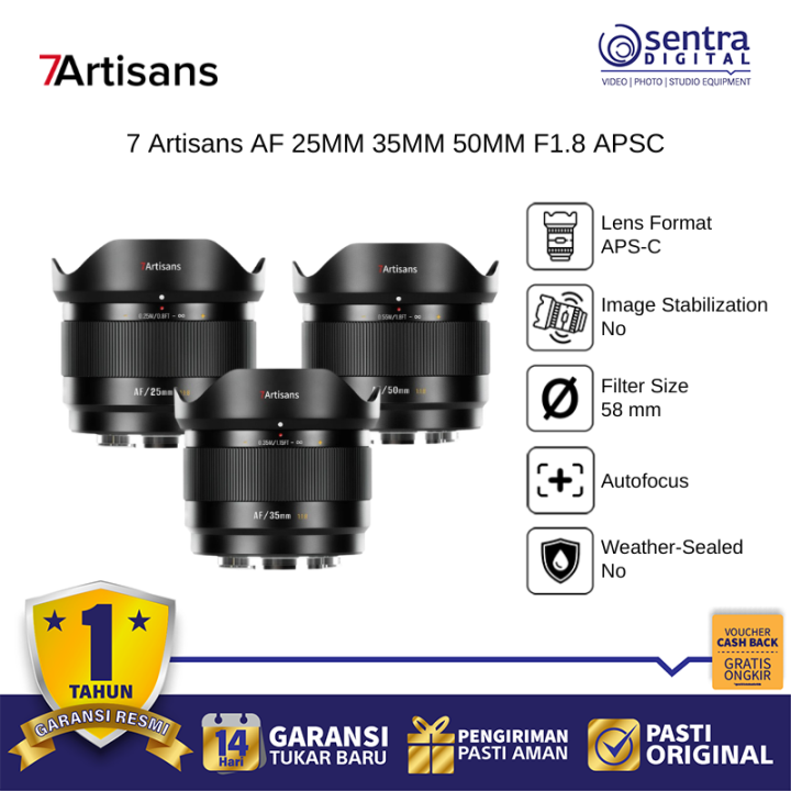 7 Artisans AF 35MM F1.8 APSC For Fuji X-Mount Black