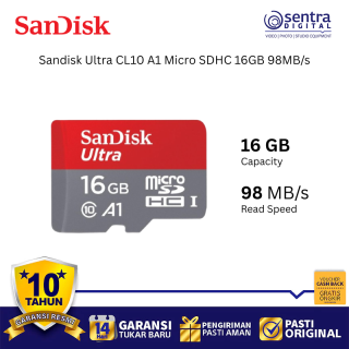 Sandisk Ultra CL10 A1 Micro SDHC 16GB 98MB/s