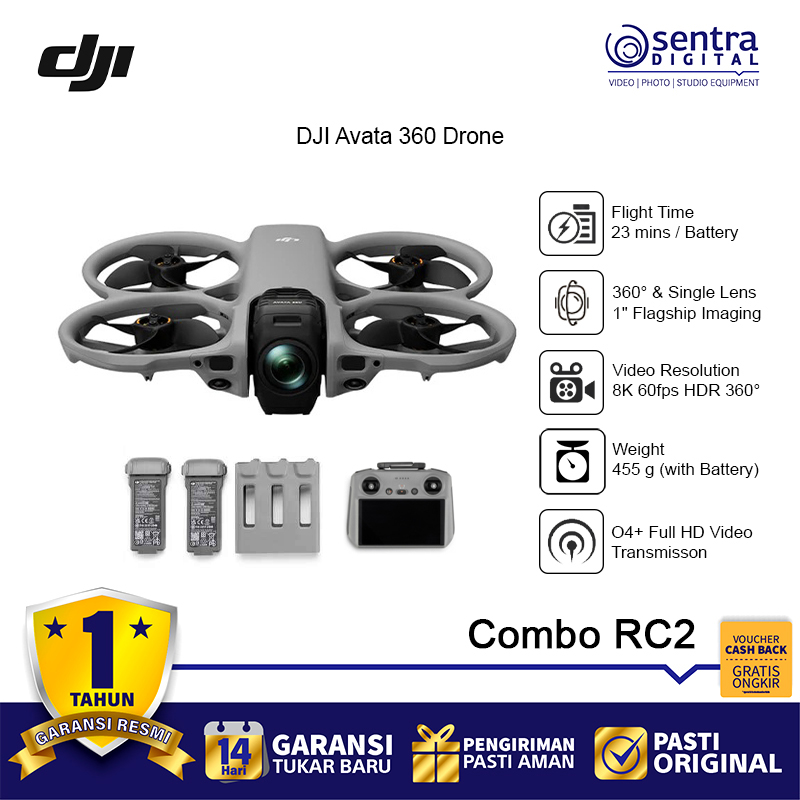 dji avata 360 fpv drone 8k 60fps hdr 360° video combo with rc 2 remote 27110753756