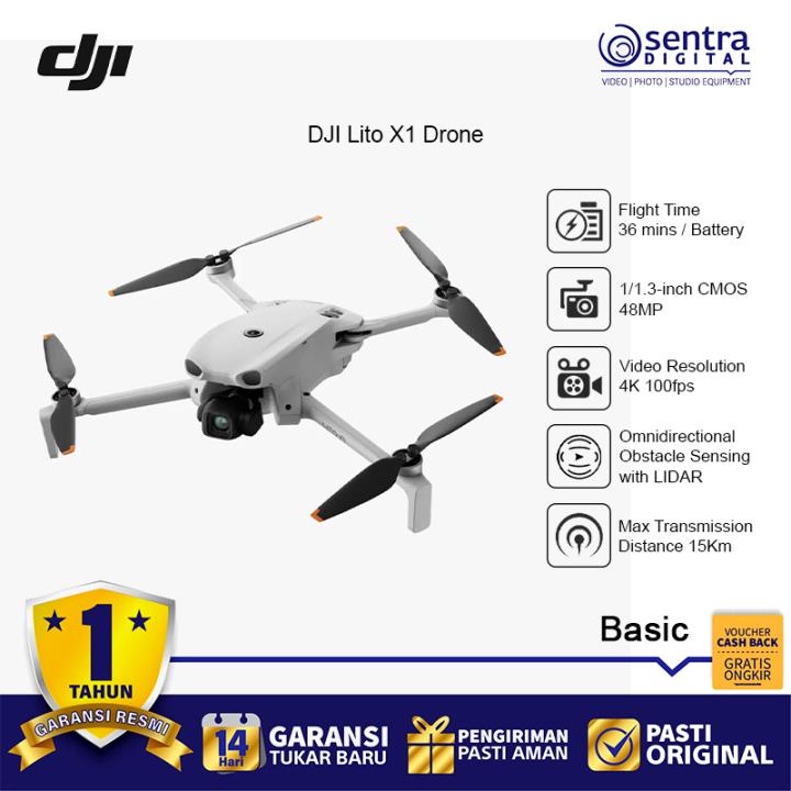 DJI Lito X1 Foldable Compact Cinematic Drone - Basic