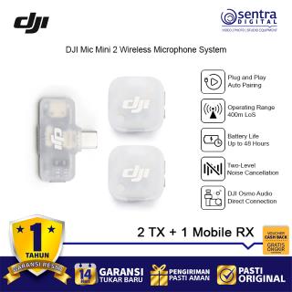 DJI Mic Mini 2 2-Person Compact 2.4 GHz Wireless Microphone System ( 2 TX & 1 Mobile RX with Charging Case )