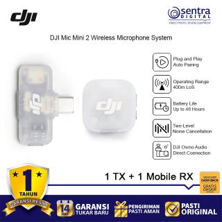DJI Mic Mini 2 2-Person Compact 2.4 GHz Wireless Microphone System ( 1 TX & 1 Mobile RX with Charging Case )
