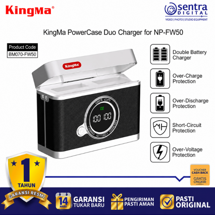 KingMa PowerCase Duo Charger for NP-FW50 (BM070-FW50)