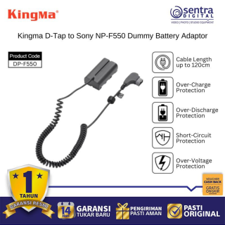 Kingma D-Tap to Sony NP-F550 Dummy Battery Adaptor - DP-F550