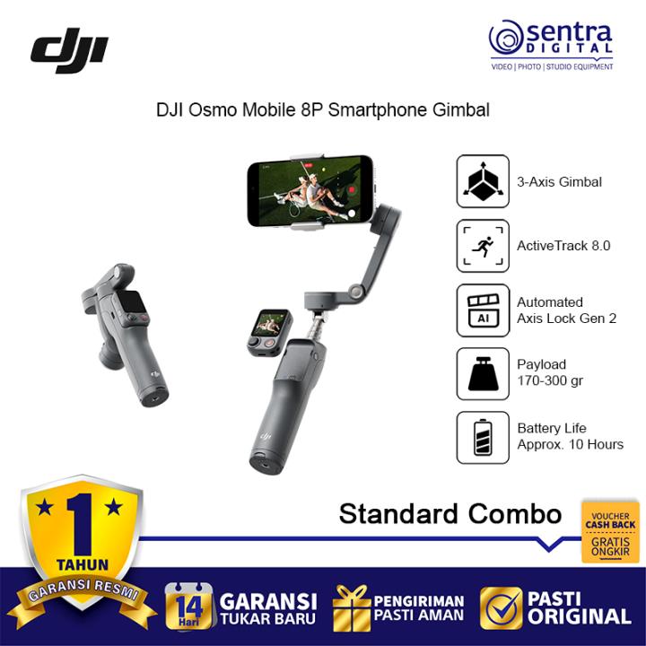 DJI Osmo Mobile 8P 3-Axis Gimbal Stabilizer for Smartphone - Standard Combo