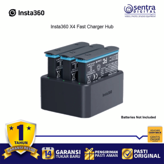 Insta360 X4 Action Camera Fast Charge Hub for 3 Batteries