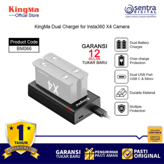KingMa BM066 Dual Charger for Insta360 X4 Actioncam