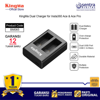 KingMa Dual USB Charger BM065 for Insta360 Ace & Ace Pro Battery