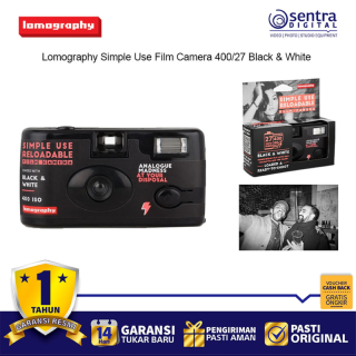 Lomography SUC100BW-27 Simple Use Reloadable 35mm Film Lomo Camera 27 Exposure Black & White