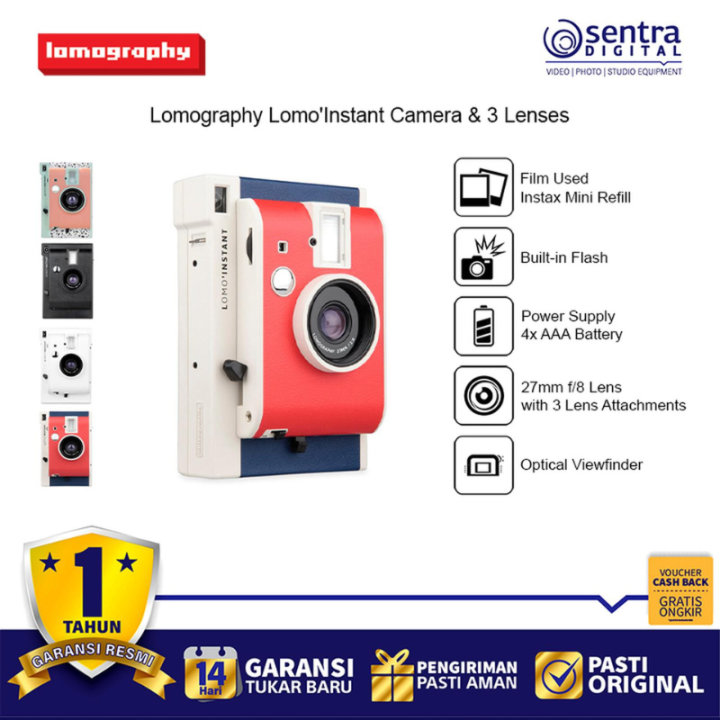 Lomography LI800 Lomoinstant Camera with 3 Lenses Lomo Instant