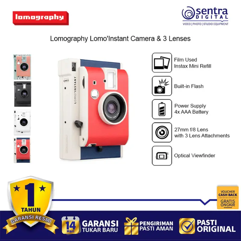 Lomography LI800 Lomoinstant Camera with 3 Lenses Lomo Instant