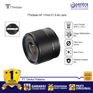 TTArtisan AF 17MM F1.8 AIR APSC for Fuji Mount - Black