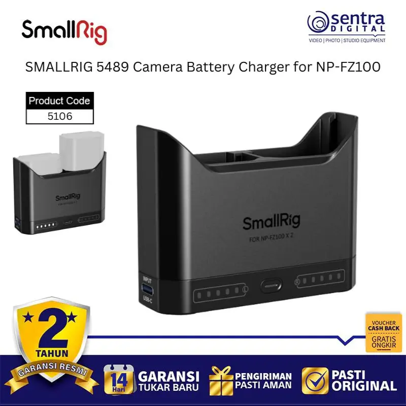 SMALLRIG 5489 Camera Battery Charger for NP-FZ100 X01