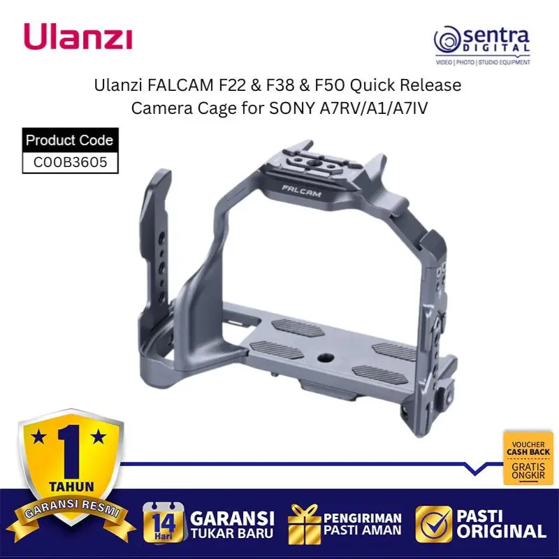 Ulanzi FALCAM F22 & F38 & F50 Quick Release Camera Cage for SONY A7RV/A1/A7IV - C00B3605