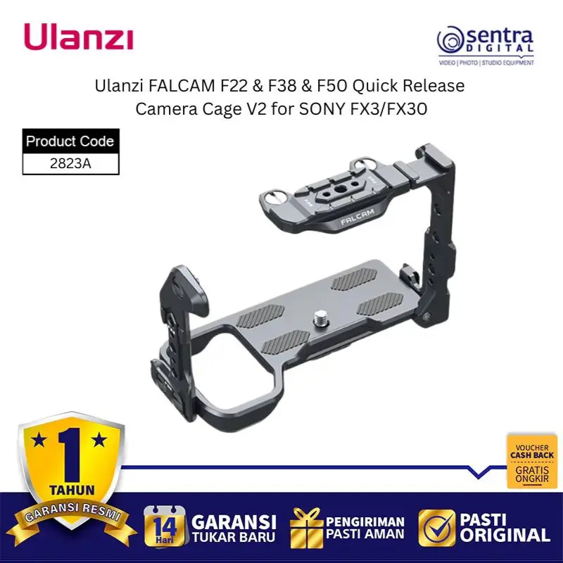 Ulanzi FALCAM F22 & F38 & F50 Quick Release Camera Cage V2 for SONY FX3/FX30 - 2823A