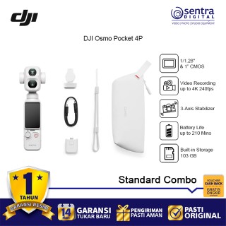 DJI Osmo Pocket 4P White - Standard Combo